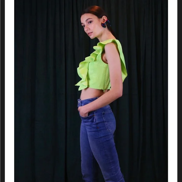 Handmade Cream Ruffle Tank - Picture 9 of 9